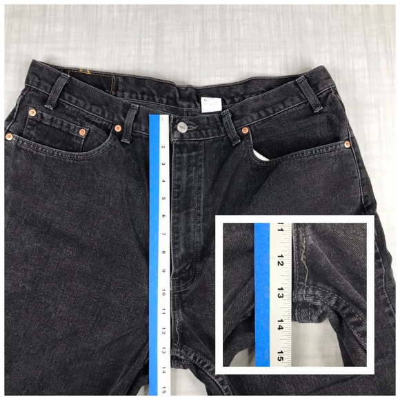 Vintage Levis Mens 40x30 550 Black Jeans - Picture 12 of 15